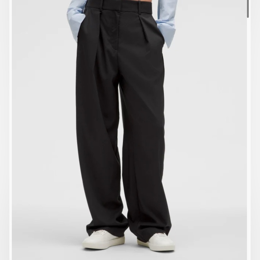 Lululemon Pleat High Rise Wide Leg Trouser pants